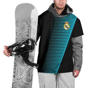 Накидка на куртку 3D с принтом Real Madrid Creative uniform , 100% полиэстер |  | fc | real madrid | реал мадрид | спорт | спортивные | фк | футбол | футбольный клуб