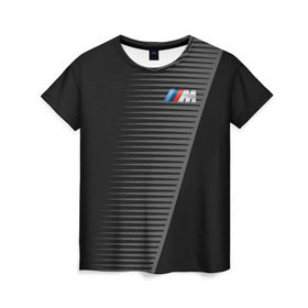 Женская футболка 3D с принтом BMW 2018 Grey Colors Lines , 100% полиэфир ( синтетическое хлопкоподобное полотно) | прямой крой, круглый вырез горловины, длина до линии бедер | bmw | автомобильные | бмв | машины