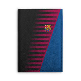 Обложка для автодокументов с принтом FC Barca 2018 Creative uniform , натуральная кожа |  размер 19,9*13 см; внутри 4 больших “конверта” для документов и один маленький отдел — туда идеально встанут права | fc | fc barcelona | fcb | барселона | спорт | спортивные | фк | футбол | футбольный клуб