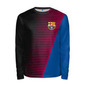 Мужской лонгслив 3D с принтом FC Barca 2018 Creative uniform , 100% полиэстер | длинные рукава, круглый вырез горловины, полуприлегающий силуэт | fc | fc barcelona | fcb | барселона | спорт | спортивные | фк | футбол | футбольный клуб