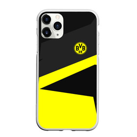 Чехол для iPhone 11 Pro матовый с принтом Borussia 2018 Geometry Sport , Силикон |  | Тематика изображения на принте: fc |  borussia dortmund | боруссия | спорт | спортивные | фк | футбол | футбольный клуб