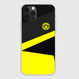 Чехол для iPhone 12 Pro Max с принтом Borussia 2018 Geometry Sport , Силикон |  | Тематика изображения на принте: fc |  borussia dortmund | боруссия | спорт | спортивные | фк | футбол | футбольный клуб