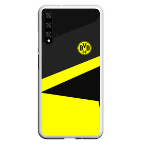 Чехол для Honor 20 с принтом Borussia 2018 Geometry Sport , Силикон | Область печати: задняя сторона чехла, без боковых панелей | fc |  borussia dortmund | боруссия | спорт | спортивные | фк | футбол | футбольный клуб