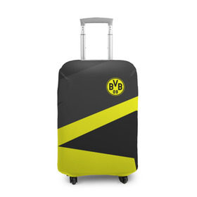 Чехол для чемодана 3D с принтом Borussia 2018 Geometry Sport , 86% полиэфир, 14% спандекс | двустороннее нанесение принта, прорези для ручек и колес | fc |  borussia dortmund | боруссия | спорт | спортивные | фк | футбол | футбольный клуб
