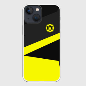 Чехол для iPhone 13 mini с принтом Borussia 2018 Geometry Sport ,  |  | fc |  borussia dortmund | боруссия | спорт | спортивные | фк | футбол | футбольный клуб