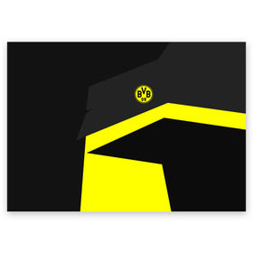 Поздравительная открытка с принтом Borussia 2018 Geometry Sport , 100% бумага | плотность бумаги 280 г/м2, матовая, на обратной стороне линовка и место для марки
 | fc |  borussia dortmund | боруссия | спорт | спортивные | фк | футбол | футбольный клуб