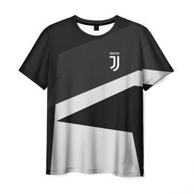 Мужская футболка 3D с принтом Juventus 2018 Geometry Sport , 100% полиэфир | прямой крой, круглый вырез горловины, длина до линии бедер | fc | juventus | спорт | спортивные | фк | футбол | футбольный клуб | ювентус