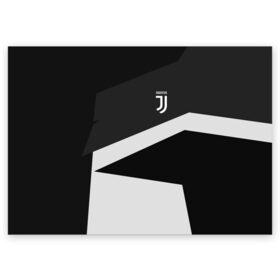 Поздравительная открытка с принтом Juventus 2018 Geometry Sport , 100% бумага | плотность бумаги 280 г/м2, матовая, на обратной стороне линовка и место для марки
 | fc | juventus | спорт | спортивные | фк | футбол | футбольный клуб | ювентус