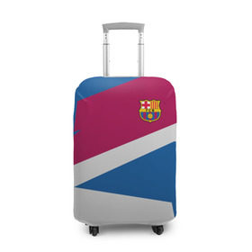Чехол для чемодана 3D с принтом FC Barca 2018 Geometry Sport , 86% полиэфир, 14% спандекс | двустороннее нанесение принта, прорези для ручек и колес | fc | fc barcelona | fcb | барселона | спорт | спортивные | фк | футбол | футбольный клуб