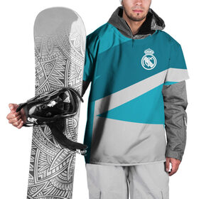 Накидка на куртку 3D с принтом Real Madrid Geometry Sport , 100% полиэстер |  | fc | real madrid | реал мадрид | спорт | спортивные | фк | футбол | футбольный клуб