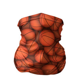 Бандана-труба 3D с принтом Баскетбольные мячи , 100% полиэстер, ткань с особыми свойствами — Activecool | плотность 150‒180 г/м2; хорошо тянется, но сохраняет форму | basketball | баскетбол | мяч | мячик | оранжевый | паттерн | спорт | текстура