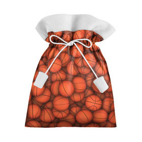 Подарочный 3D мешок с принтом Баскетбольные мячи , 100% полиэстер | Размер: 29*39 см | basketball | баскетбол | мяч | мячик | оранжевый | паттерн | спорт | текстура