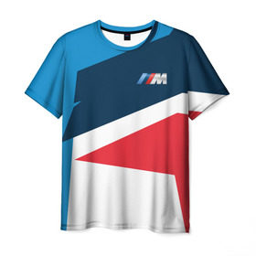 Мужская футболка 3D с принтом BMW 2018 M Sport , 100% полиэфир | прямой крой, круглый вырез горловины, длина до линии бедер | bmw | автомобильные | бмв | машины