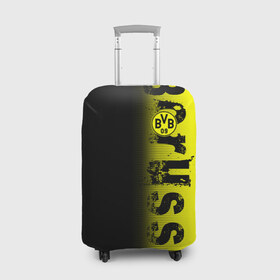 Чехол для чемодана 3D с принтом FC Borussia 2018 Original , 86% полиэфир, 14% спандекс | двустороннее нанесение принта, прорези для ручек и колес | borussia dortmund | fc | боруссия | спорт | спортивные | фк | футбол | футбольный клуб