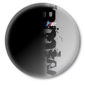 Значок с принтом BMW 2018 M Black Grey ,  металл | круглая форма, металлическая застежка в виде булавки | Тематика изображения на принте: bmw | bmw motorsport | bmw performance | carbon | m | motorsport | performance | sport | бмв | карбон | моторспорт | спорт