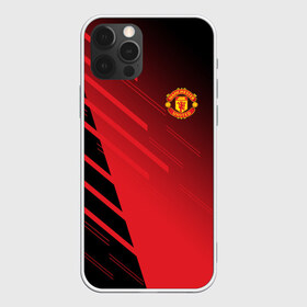 Чехол для iPhone 12 Pro Max с принтом F C M U 2018 Geometry Sport , Силикон |  | Тематика изображения на принте: fc | manchester united | манчестер юнайтед | спорт | спортивные | фк | футбол | футбольный клуб