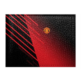 Обложка для студенческого билета с принтом F.C.M.U 2018 Geometry Sport , натуральная кожа | Размер: 11*8 см; Печать на всей внешней стороне | fc | manchester united | манчестер юнайтед | спорт | спортивные | фк | футбол | футбольный клуб