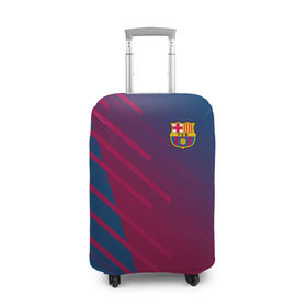 Чехол для чемодана 3D с принтом FC Barca 2018 Creative uniform , 86% полиэфир, 14% спандекс | двустороннее нанесение принта, прорези для ручек и колес | 