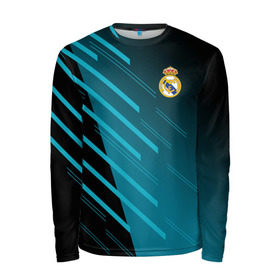 Мужской лонгслив 3D с принтом Real Madrid Creative uniform , 100% полиэстер | длинные рукава, круглый вырез горловины, полуприлегающий силуэт | Тематика изображения на принте: fc | real madrid | реал мадрид | спорт | спортивные | фк | футбол | футбольный клуб