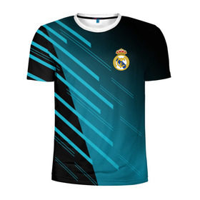 Мужская футболка 3D спортивная с принтом Real Madrid Creative uniform , 100% полиэстер с улучшенными характеристиками | приталенный силуэт, круглая горловина, широкие плечи, сужается к линии бедра | fc | real madrid | реал мадрид | спорт | спортивные | фк | футбол | футбольный клуб