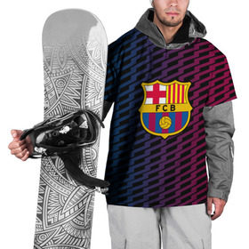 Накидка на куртку 3D с принтом FC Barca 2018 Creative uniform , 100% полиэстер |  | fc | fc barcelona | fcb | барселона | спорт | спортивные | фк | футбол | футбольный клуб
