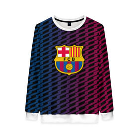 Женский свитшот 3D с принтом FC Barca 2018 Creative uniform , 100% полиэстер с мягким внутренним слоем | круглый вырез горловины, мягкая резинка на манжетах и поясе, свободная посадка по фигуре | fc | fc barcelona | fcb | барселона | спорт | спортивные | фк | футбол | футбольный клуб