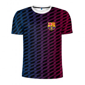 Мужская футболка 3D спортивная с принтом FC Barca 2018 Creative uniform , 100% полиэстер с улучшенными характеристиками | приталенный силуэт, круглая горловина, широкие плечи, сужается к линии бедра | fc | fc barcelona | fcb | барселона | спорт | спортивные | фк | футбол | футбольный клуб