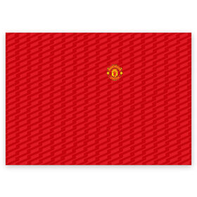 Поздравительная открытка с принтом F.C.M.U 2018 Creative Uniform , 100% бумага | плотность бумаги 280 г/м2, матовая, на обратной стороне линовка и место для марки
 | fc | manchester united | манчестер юнайтед | спорт | спортивные | фк | футбол | футбольный клуб