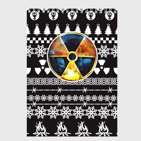 Скетчбук с принтом S T A L K E R Ядерная Зима , 100% бумага
 | 48 листов, плотность листов — 100 г/м2, плотность картонной обложки — 250 г/м2. Листы скреплены сверху удобной пружинной спиралью | stalker | зима | новогодние | новый год | радиация | сталкер | чернобыль