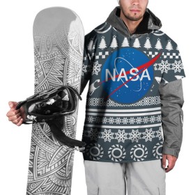 Накидка на куртку 3D с принтом Свитер NASA , 100% полиэстер |  | Тематика изображения на принте: nasa | космос | логотип | наса | ракета