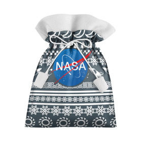 Подарочный 3D мешок с принтом Свитер NASA , 100% полиэстер | Размер: 29*39 см | Тематика изображения на принте: nasa | космос | логотип | наса | ракета