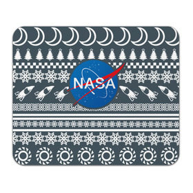 Коврик прямоугольный с принтом Свитер NASA , натуральный каучук | размер 230 х 185 мм; запечатка лицевой стороны | nasa | космос | логотип | наса | ракета