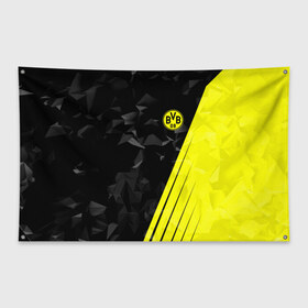 Флаг-баннер с принтом FC Borussia 2018 Abstract , 100% полиэстер | размер 67 х 109 см, плотность ткани — 95 г/м2; по краям флага есть четыре люверса для крепления | borussia | fc | football | football club | sport | боруссия | спорт | спортивные | униформа | фк | футбол | футбольный клуб