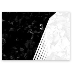 Поздравительная открытка с принтом Juventus 2018 Abstract , 100% бумага | плотность бумаги 280 г/м2, матовая, на обратной стороне линовка и место для марки
 | fly emirates | juventus | ronaldo | клуб | линии | мода | модные | мяч | реал мадрид | спорт | спортивные | стиль | футбол | футбольный клуб | экстрим | эмблема | ювентус