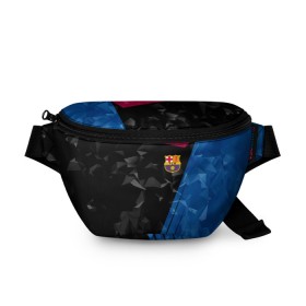 Поясная сумка 3D с принтом FC Barca 2018 Creative uniform , 100% полиэстер | плотная ткань, ремень с регулируемой длиной, внутри несколько карманов для мелочей, основное отделение и карман с обратной стороны сумки застегиваются на молнию | fc | fc barcelona | fcb | барселона | спорт | спортивные | фк | футбол | футбольный клуб