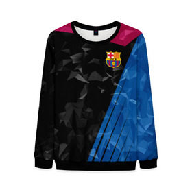 Мужской свитшот 3D с принтом FC Barca 2018 Creative uniform , 100% полиэстер с мягким внутренним слоем | круглый вырез горловины, мягкая резинка на манжетах и поясе, свободная посадка по фигуре | fc | fc barcelona | fcb | барселона | спорт | спортивные | фк | футбол | футбольный клуб