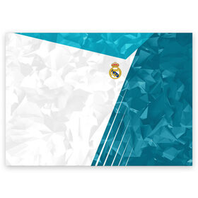 Поздравительная открытка с принтом Real Madrid 2018 Abstract , 100% бумага | плотность бумаги 280 г/м2, матовая, на обратной стороне линовка и место для марки
 | fc | real madrid | реал мадрид | спорт | спортивные | фк | футбол | футбольный клуб