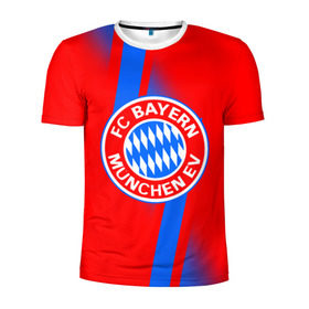 Мужская футболка 3D спортивная с принтом FC Bayern 2018 Storm , 100% полиэстер с улучшенными характеристиками | приталенный силуэт, круглая горловина, широкие плечи, сужается к линии бедра | Тематика изображения на принте: 