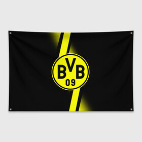 Флаг-баннер с принтом FC Borussia 2018 Storm , 100% полиэстер | размер 67 х 109 см, плотность ткани — 95 г/м2; по краям флага есть четыре люверса для крепления | боруссия | дортмунд