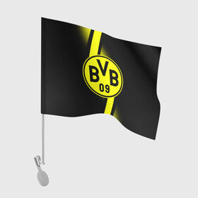 Флаг для автомобиля с принтом FC Borussia 2018 Storm , 100% полиэстер | Размер: 30*21 см | боруссия | дортмунд