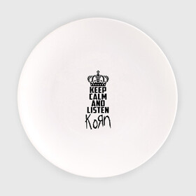 Тарелка с принтом Keep calm and listen Korn , фарфор | диаметр - 210 мм
диаметр для нанесения принта - 120 мм | Тематика изображения на принте: korn | koяn | арвизу | дэвис | корн | коян | лузье | манки | уэлч | филди | филипп | хэд | шаффер