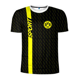 Мужская футболка 3D спортивная с принтом FC Borussia 2018 Sport , 100% полиэстер с улучшенными характеристиками | приталенный силуэт, круглая горловина, широкие плечи, сужается к линии бедра | боруссия | дортмунд