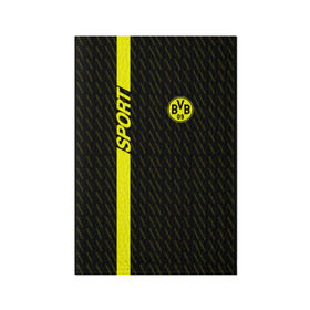 Обложка для паспорта матовая кожа с принтом FC Borussia 2018 Sport , натуральная матовая кожа | размер 19,3 х 13,7 см; прозрачные пластиковые крепления | боруссия | дортмунд
