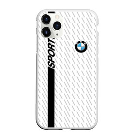 Чехол для iPhone 11 Pro матовый с принтом BMW 2018 White Sport , Силикон |  | bmw | автомобильные | бмв | машины