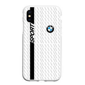 Чехол для iPhone XS Max матовый с принтом BMW 2018 White Sport , Силикон | Область печати: задняя сторона чехла, без боковых панелей | bmw | автомобильные | бмв | машины