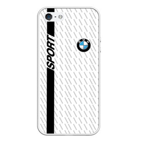 Чехол для iPhone 5/5S матовый с принтом BMW 2018 White Sport , Силикон | Область печати: задняя сторона чехла, без боковых панелей | bmw | автомобильные | бмв | машины