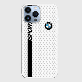 Чехол для iPhone 13 Pro Max с принтом BMW 2018 White Sport ,  |  | Тематика изображения на принте: bmw | автомобильные | бмв | машины