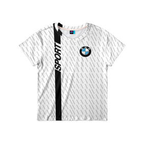 Детская футболка 3D с принтом BMW 2018 White Sport , 100% гипоаллергенный полиэфир | прямой крой, круглый вырез горловины, длина до линии бедер, чуть спущенное плечо, ткань немного тянется | bmw | автомобильные | бмв | машины