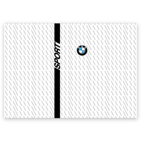 Поздравительная открытка с принтом BMW 2018 White Sport , 100% бумага | плотность бумаги 280 г/м2, матовая, на обратной стороне линовка и место для марки
 | bmw | автомобильные | бмв | машины