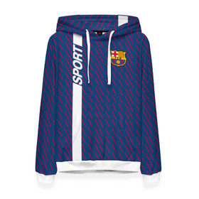 Женская толстовка 3D с принтом FC Barca 2018 Creative uniform , 100% полиэстер  | двухслойный капюшон со шнурком для регулировки, мягкие манжеты на рукавах и по низу толстовки, спереди карман-кенгуру с мягким внутренним слоем. | fc | fc barcelona | fcb | барселона | спорт | спортивные | фк | футбол | футбольный клуб